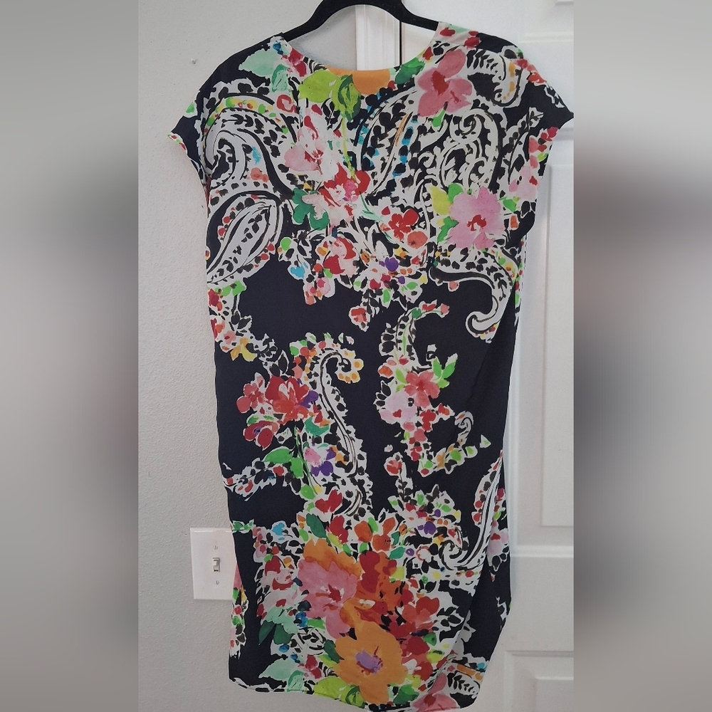 LAUREN RALPH LAUREN Floral Dress Vtg Vibe Chiffon Lined Suze 6 - Picture 8 of 10